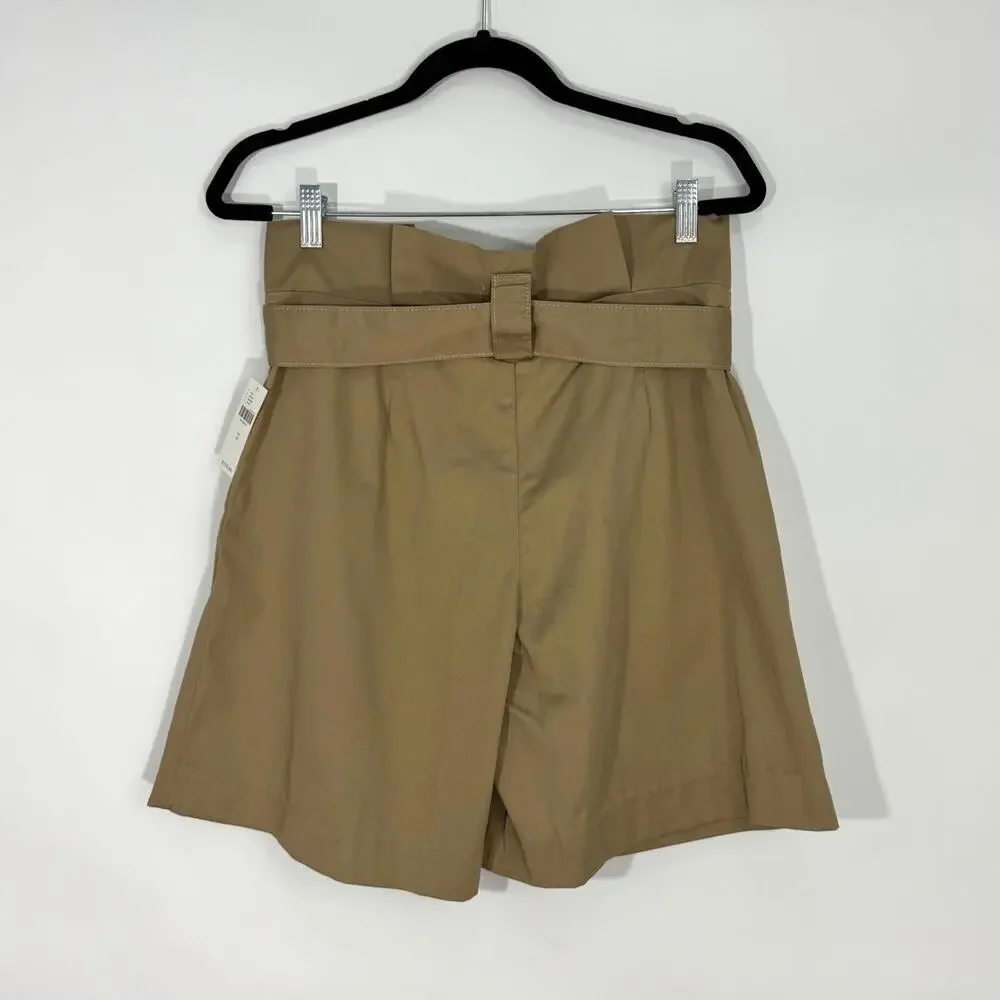 Maeve by Anthropologie Women’s Size 4 Small Brown Khaki Longline O-Ring Shorts - Picture 8 of 10
